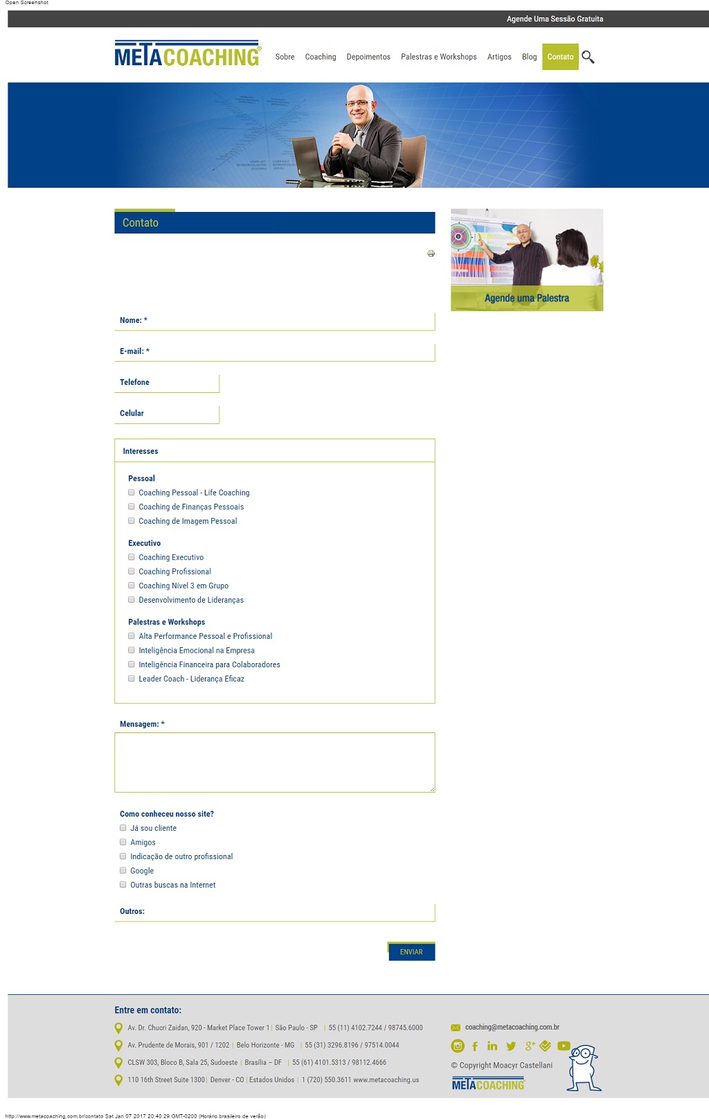 3 - Formulário de Contato