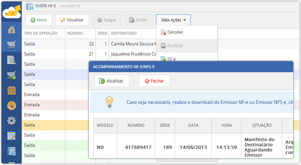 1 - Modulo de Nota Fiscal Eletrônica