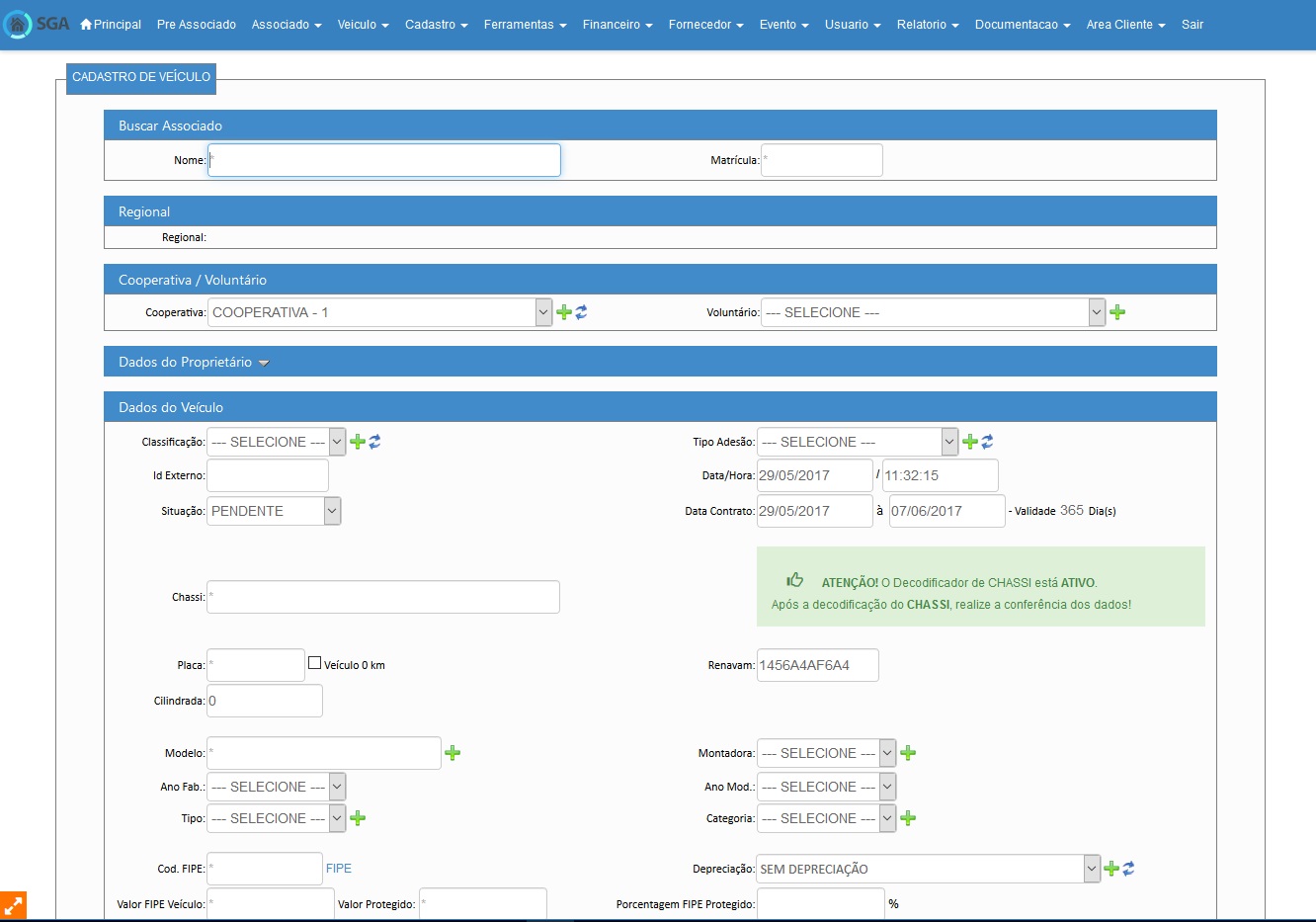 3 - Formulário Principal de Cadastro v.4.0